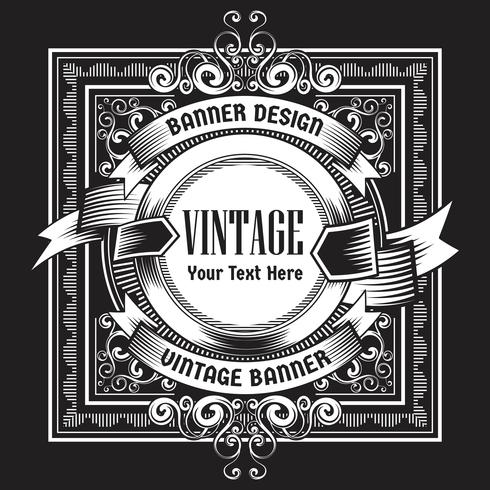 Vintage background lable style Design Template vector