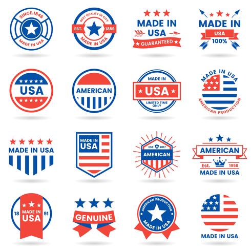 America Vector label for banner