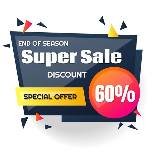 Sale Banner Design Template vector