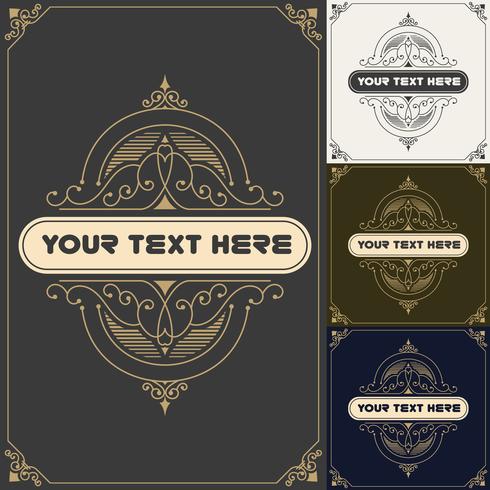 Vintage background lable style Design Template vector