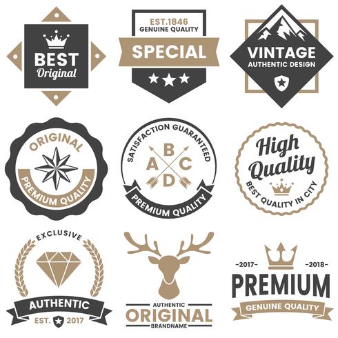 Vintage Retro Vector Logo para banner