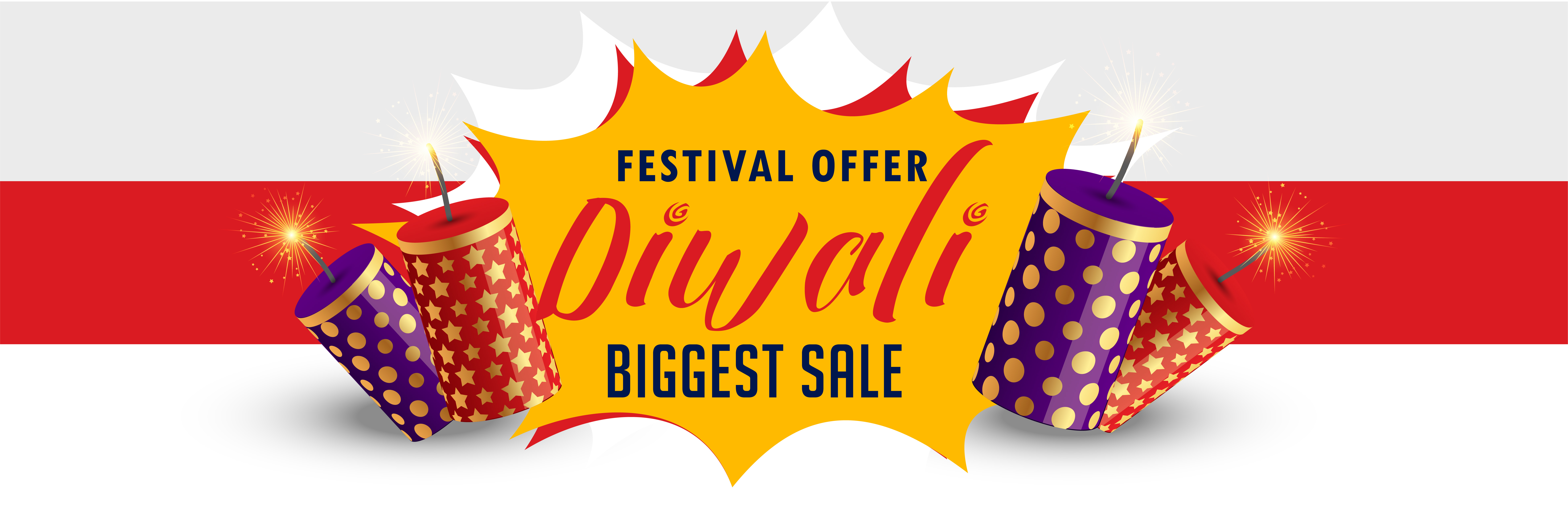 stylish happy diwali sale banner design Download Free Vector Art