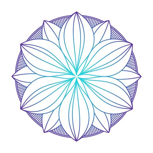 Mandala ornamento vector de la imagen