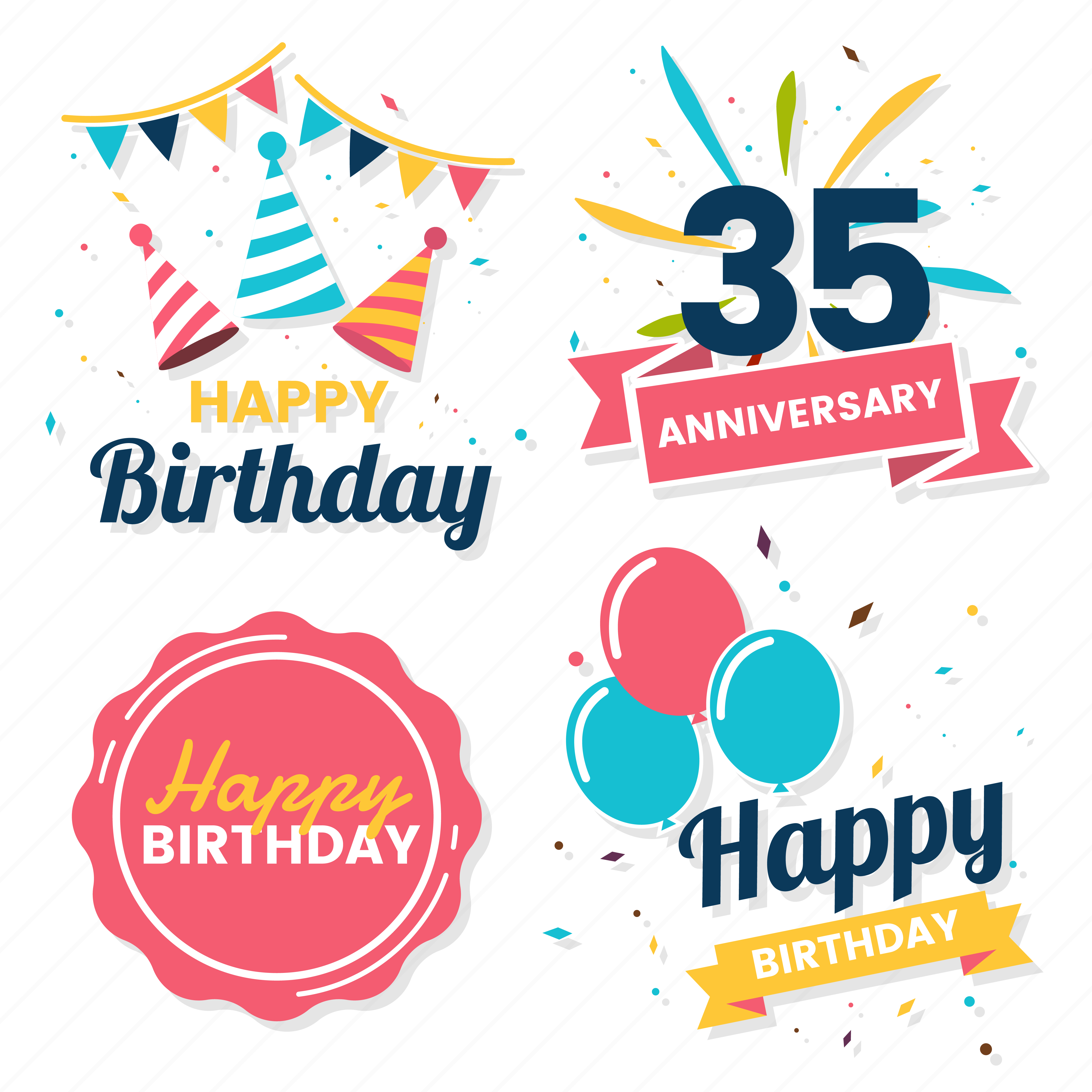 Download Happy Birthday Vector Logo for banner - Download Free ...