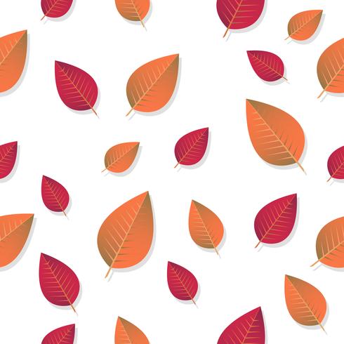 Seamless Leaves pattern Vector background