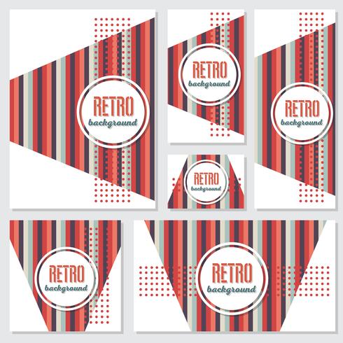 Old retro Vintage style background Design Template vector