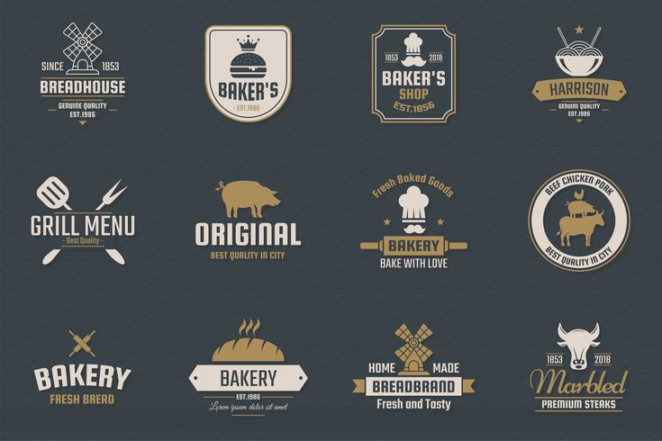 Vintage Retro Vector Logo for banner