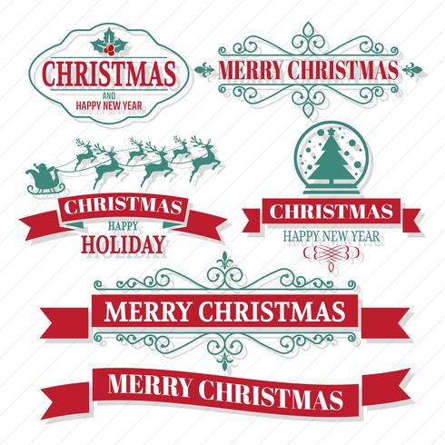 Christmas Vector Logo for banner