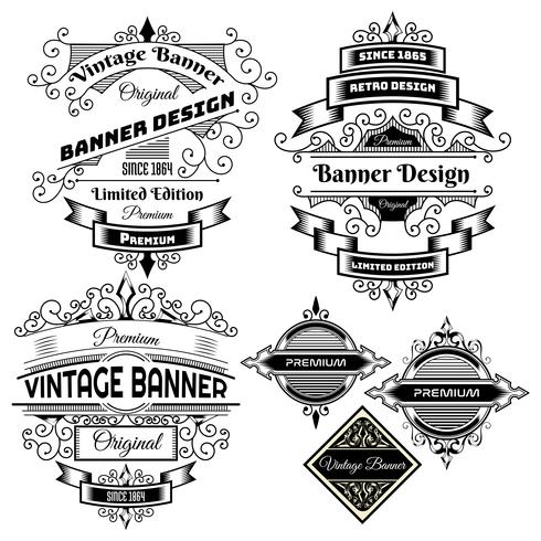 Vintage background label Design Template vector