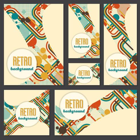 Old retro Vintage style background Design Template vector