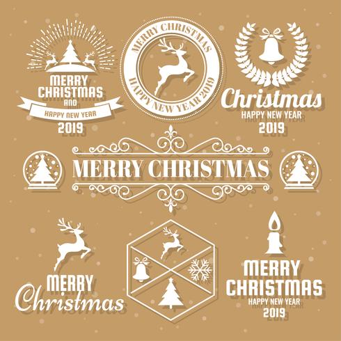 Christmas Vector Logo for banner