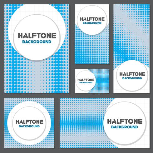 vintage halftone style background Design Template vector