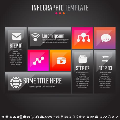 Plantilla de diseño de infografías vector