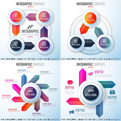 Plantilla de diseño de infografías vector