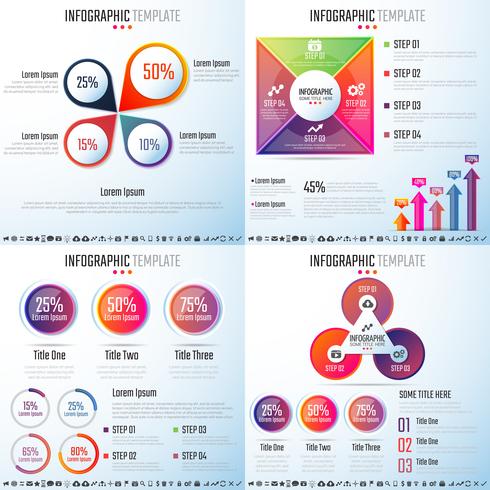 Plantilla de diseño de infografías vector