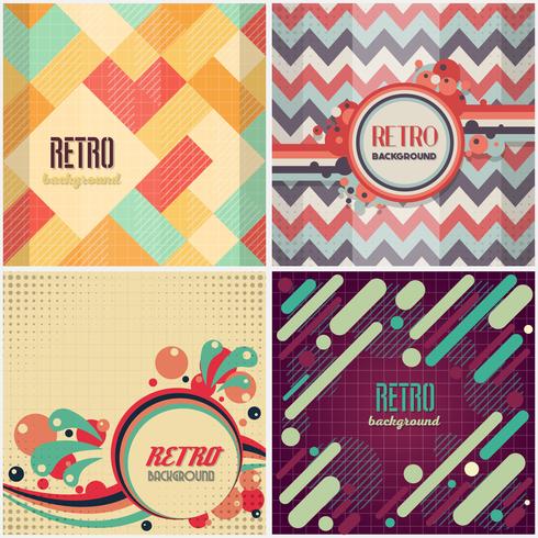 Old retro Vintage style background Design Template vector