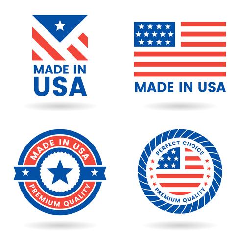 America Vector label for banner