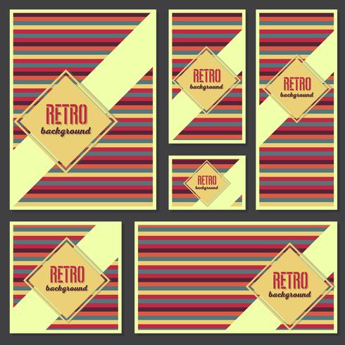 Old retro Vintage style background Design Template vector