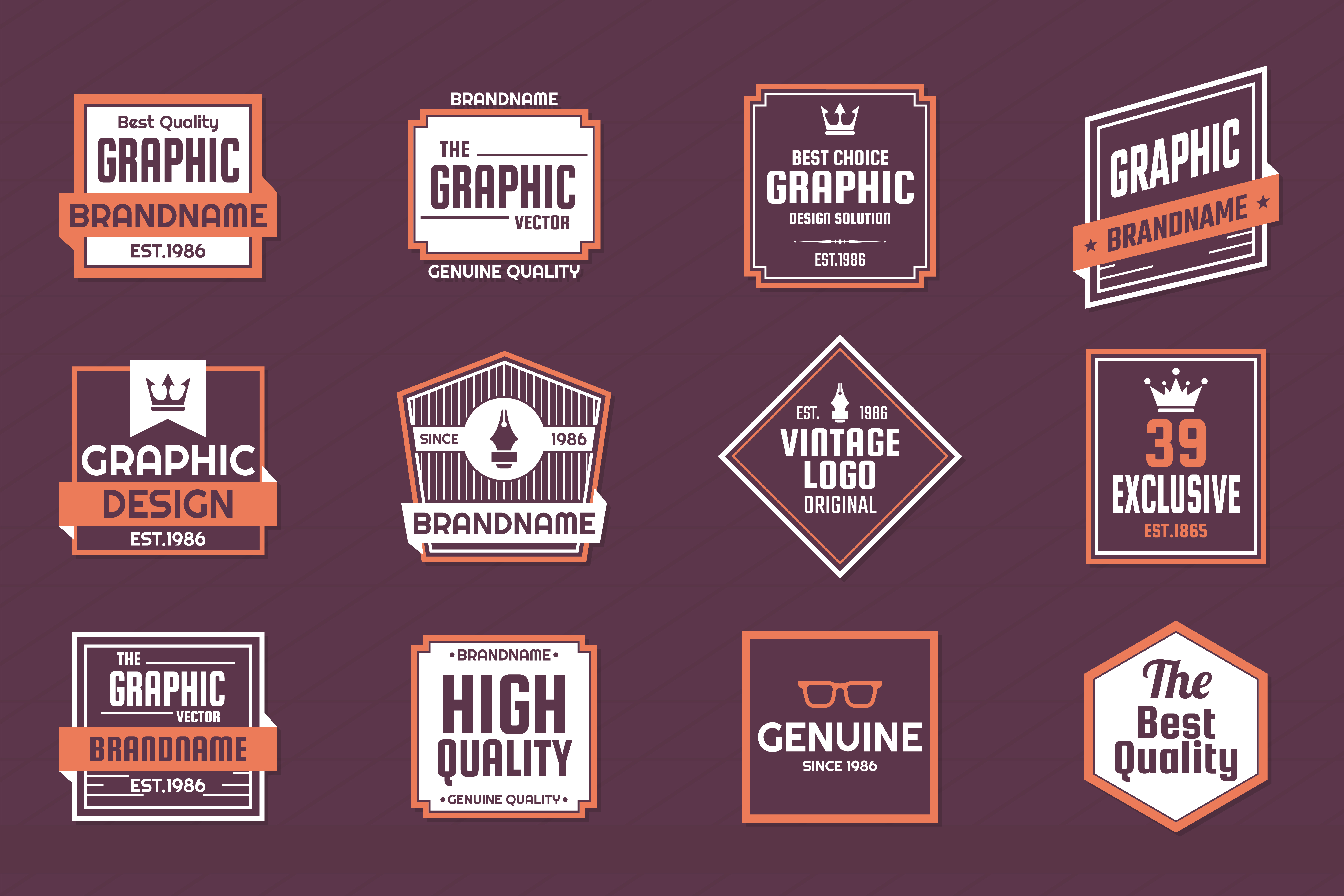 Vintage Retro Vector Logo for banner - Download Free Vectors, Clipart Graphics & Vector Art