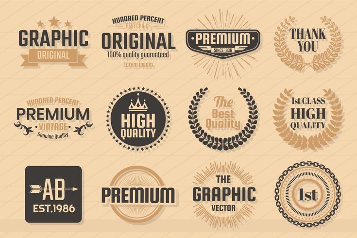 Vintage Retro Vector Logo for banner