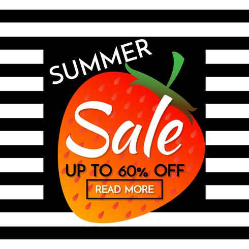 summer sale template banner Vector background