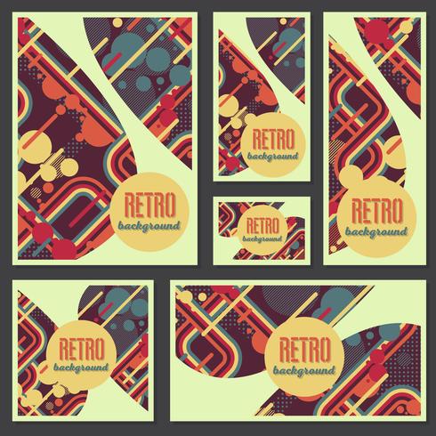 Old retro Vintage style background Design Template vector