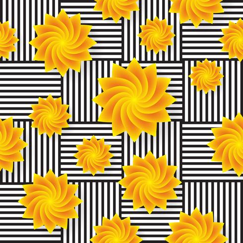 Seamless Flower pattern Vector background