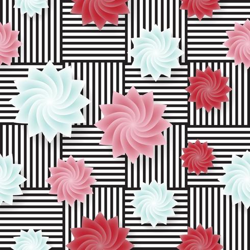 Seamless Flower pattern Vector background