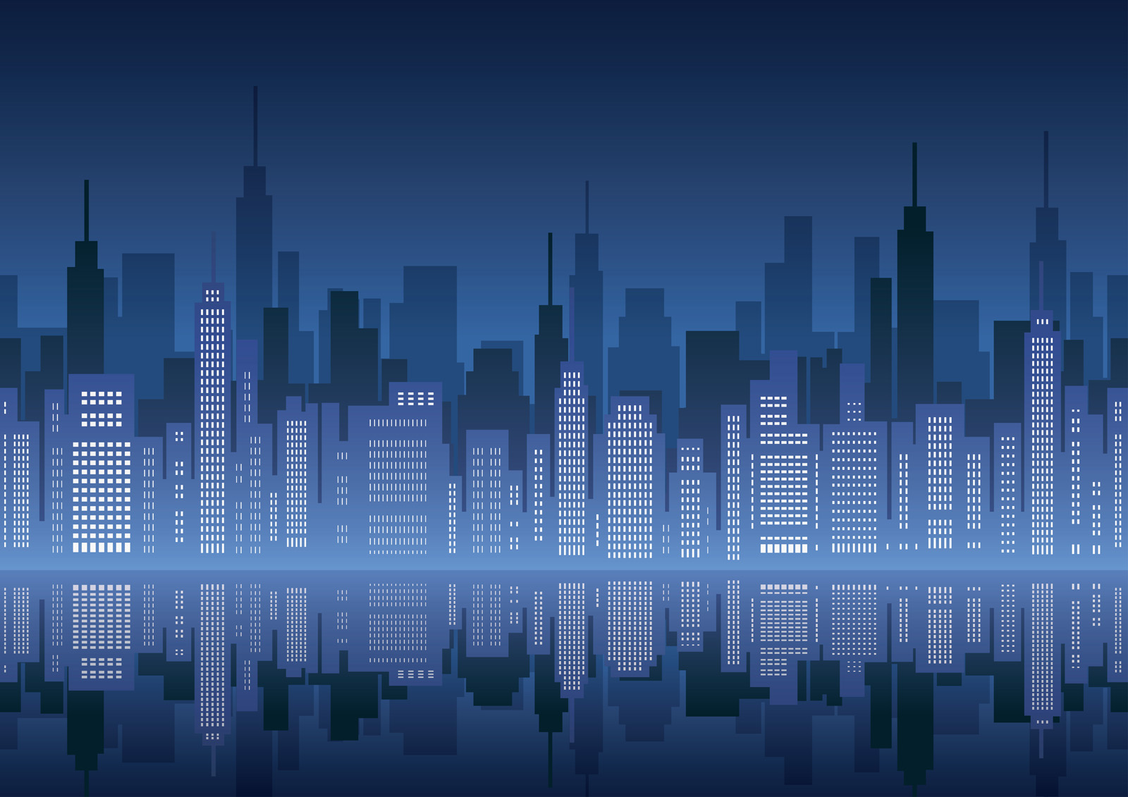 Seamless cityscape with skyscrapers. 328740 Vector Art at Vecteezy