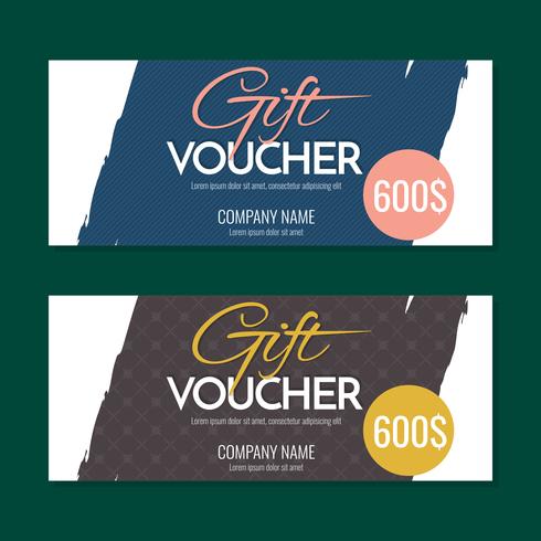 Gift Voucher Vector background for banner