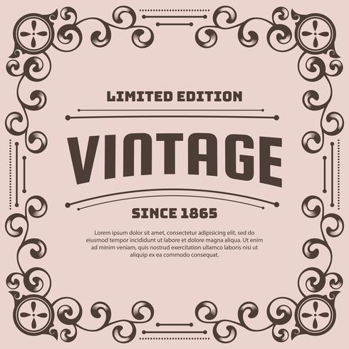 Vintage flyer background Design Template vector