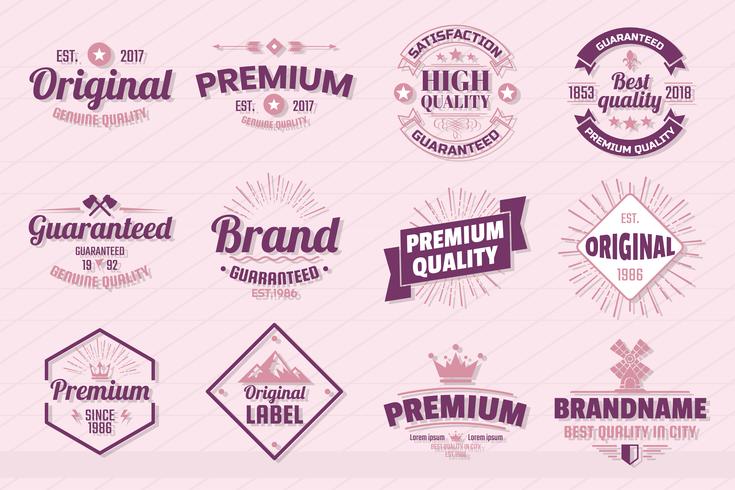 Vintage Retro Vector Logo para banner