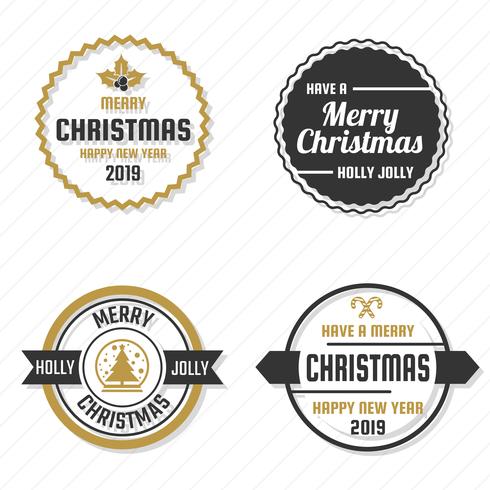 Christmas Vector Logo for banner