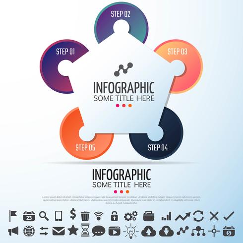 Circle Infographics Design Template vector