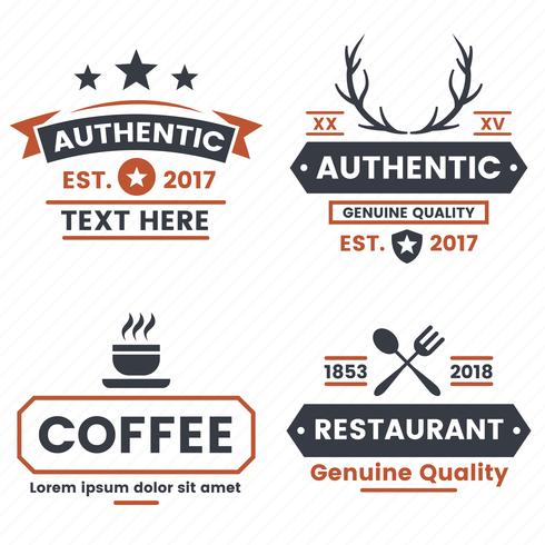 Restaurant Retro Vector Logo for banner