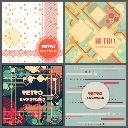 Old retro Vintage style background Design Template vector