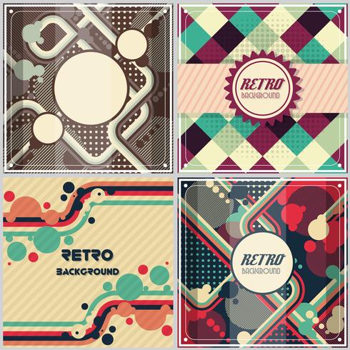 Old retro Vintage style background Design Template vector