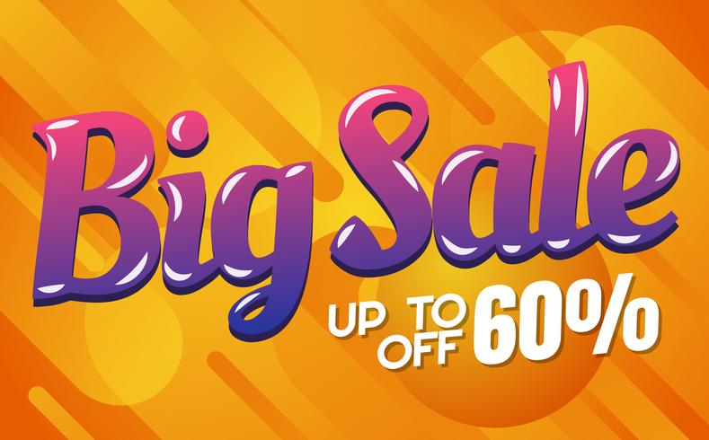 big sale template banner Vector background