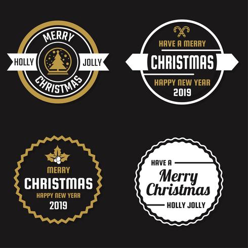 Christmas Vector Logo for banner