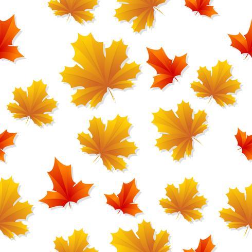 Seamless Leaves pattern Vector background