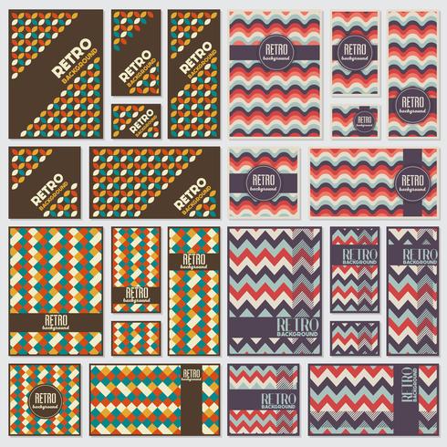 Old retro Vintage style background Design Template vector