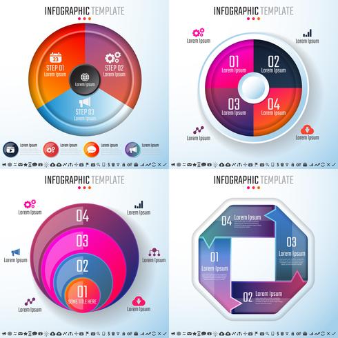 Plantilla de diseño de infografías vector