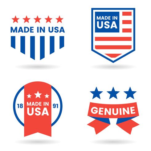 America Vector label for banner