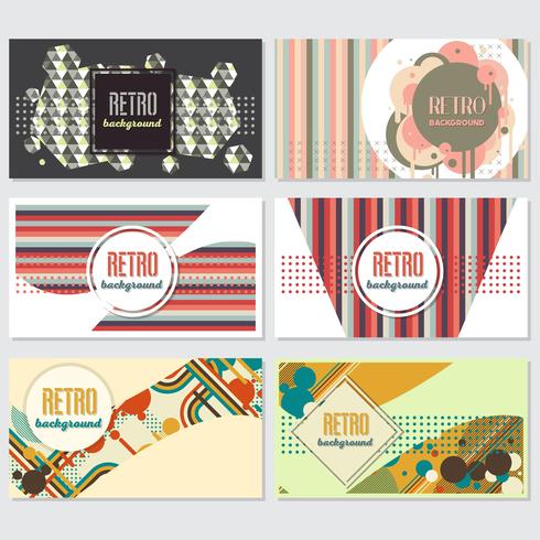 Old retro Vintage style background Design Template vector