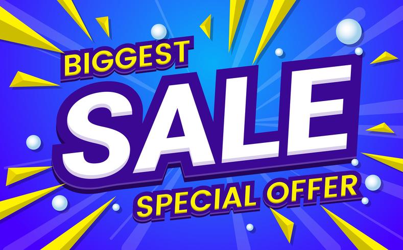 big sale template banner Vector background