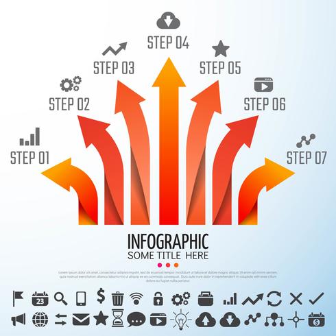 Arrow Infographics Design Template vector
