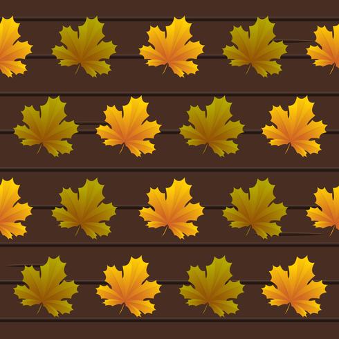 Seamless Leaves pattern Vector background