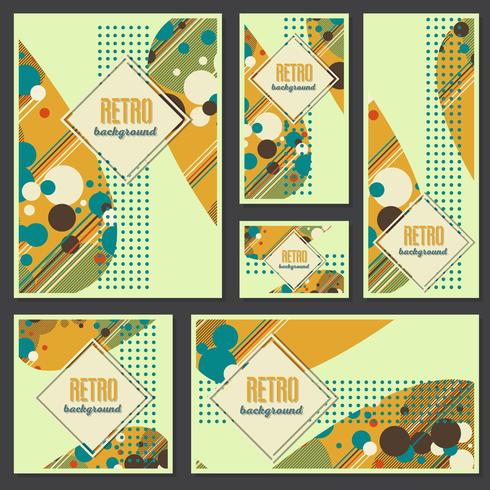 Old retro Vintage style background Design Template vector