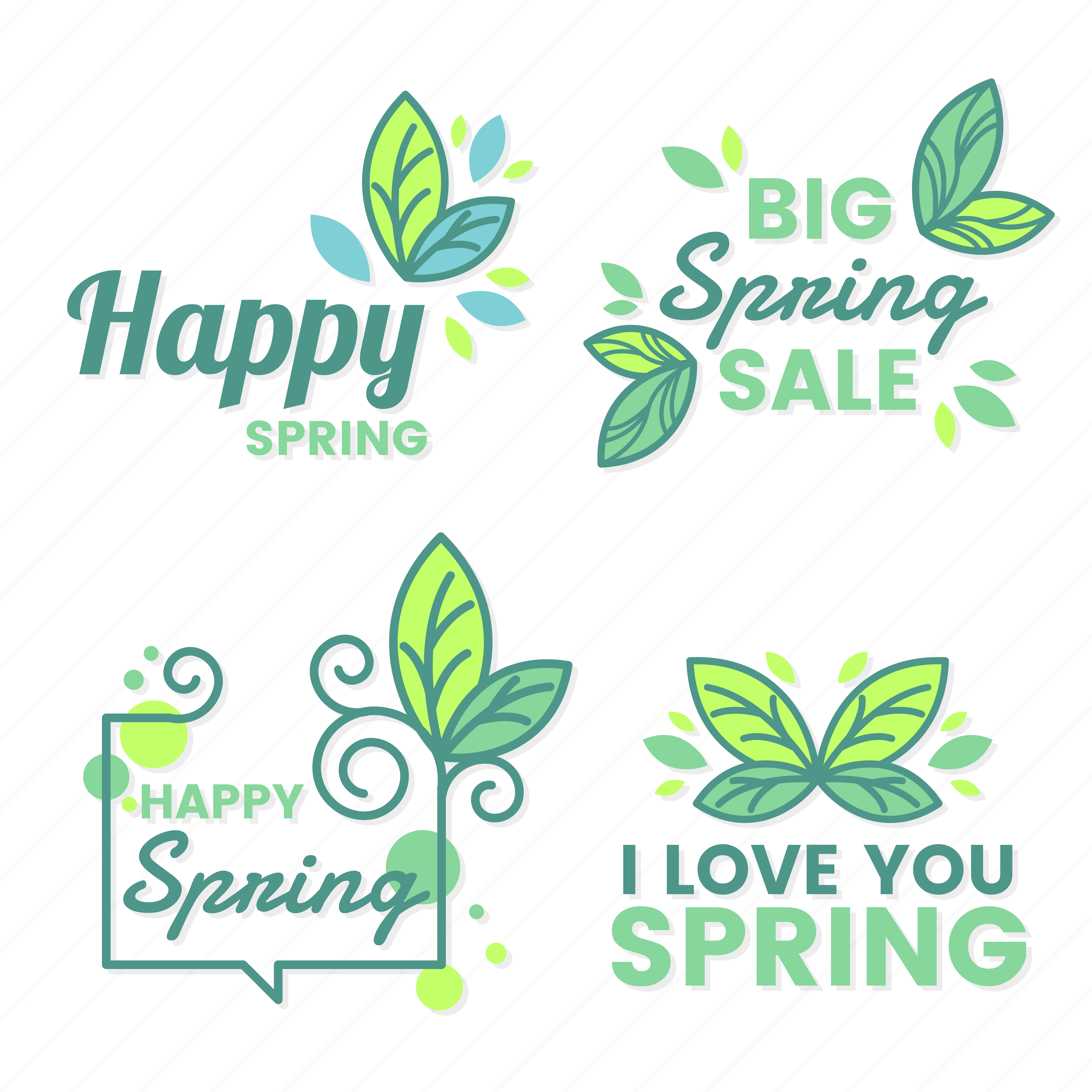 Download Spring Retro Vintage Vector Label - Download Free Vectors ...