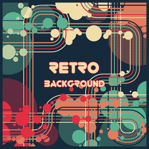 Old retro Vintage style background Design Template vector